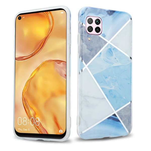 Huawei NOVA 6 SE / P40 LITE / NOVA 7i Skal Fodral Mobilskydd av TPU-silikon med mosaikmönster