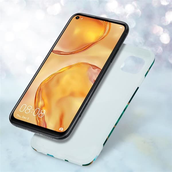 Huawei NOVA 6 SE / P40 LITE / NOVA 7i Skal Fodral Mobilskydd av TPU-silikon med mosaikmönster