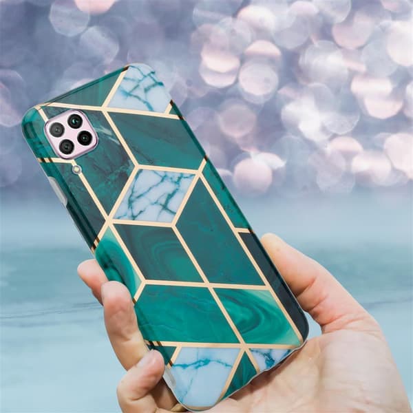 Huawei NOVA 6 SE / P40 LITE / NOVA 7i Skal Fodral Mobilskydd av TPU-silikon med mosaikmönster