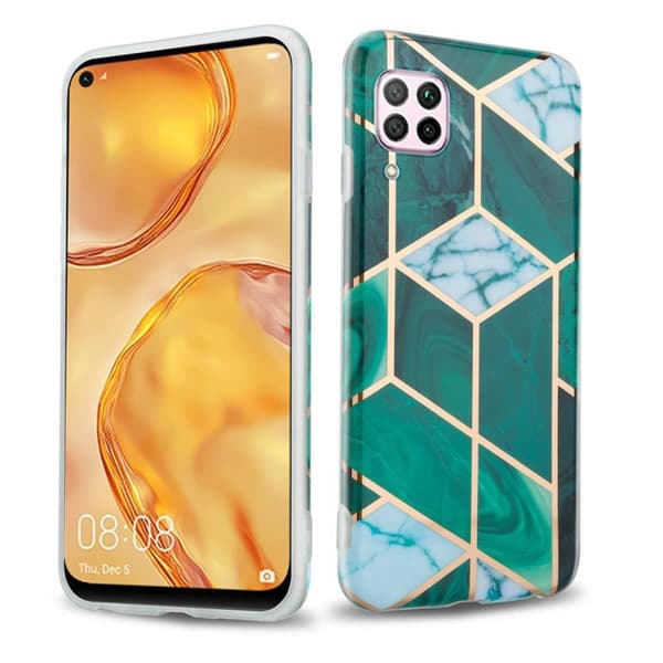 Huawei NOVA 6 SE / P40 LITE / NOVA 7i Skal Fodral Mobilskydd av TPU-silikon med mosaikmönster