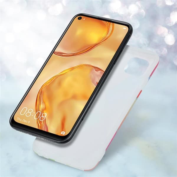 Huawei NOVA 6 SE / P40 LITE / NOVA 7i Skal Fodral Mobilskydd av TPU-silikon med mosaikmönster