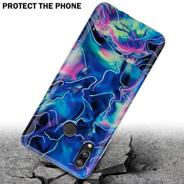 Huawei P20 LITE 2018 / NOVA 3E Suojakotelo Suojakuori valmistettu TPU silikoni kuvio mosaiikki