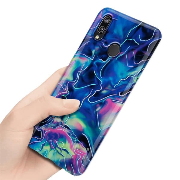 Huawei P20 LITE 2018 / NOVA 3E Suojakotelo Suojakuori valmistettu TPU silikoni kuvio mosaiikki
