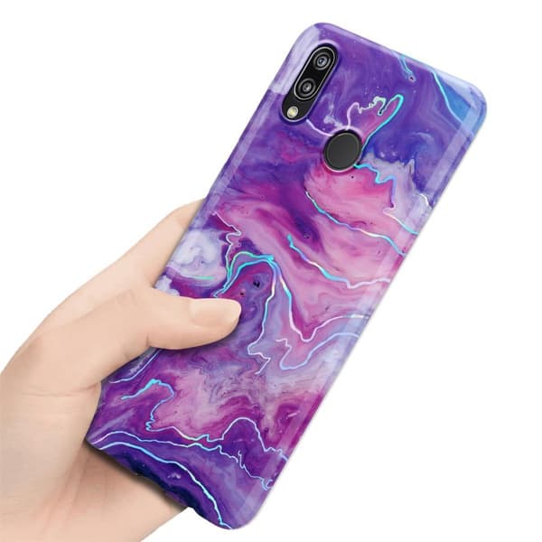 Huawei P20 LITE 2018 / NOVA 3E Suojakotelo Suojakuori valmistettu TPU silikoni kuvio mosaiikki