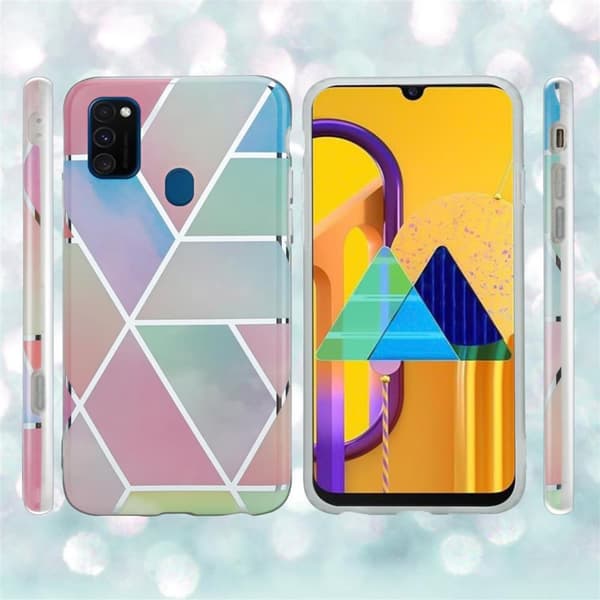 Huawei P20 LITE 2018 / NOVA 3E Suojakotelo Suojakuori valmistettu TPU silikoni kuvio mosaiikki