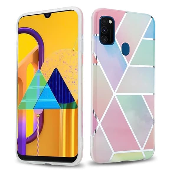 Huawei P20 LITE 2018 / NOVA 3E Suojakotelo Suojakuori valmistettu TPU silikoni kuvio mosaiikki