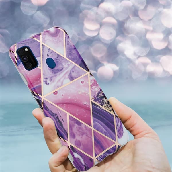 Lommebokdeksel til Huawei P20 LITE 2018 / NOVA 3E Deksel av TPU-silikon med mosaikkmønster