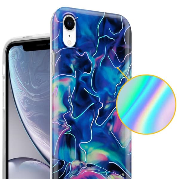 iPhone XR Suojakotelo Suojakuori valmistettu TPU silikoni kuvio mosaiikki