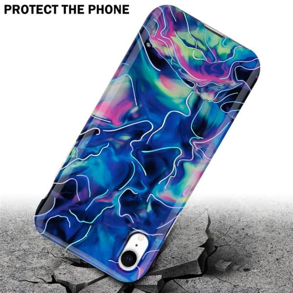 iPhone XR Suojakotelo Suojakuori valmistettu TPU silikoni kuvio mosaiikki