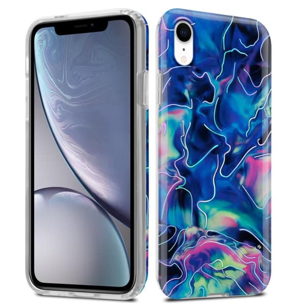 iPhone XR Suojakotelo Suojakuori valmistettu TPU silikoni kuvio mosaiikki
