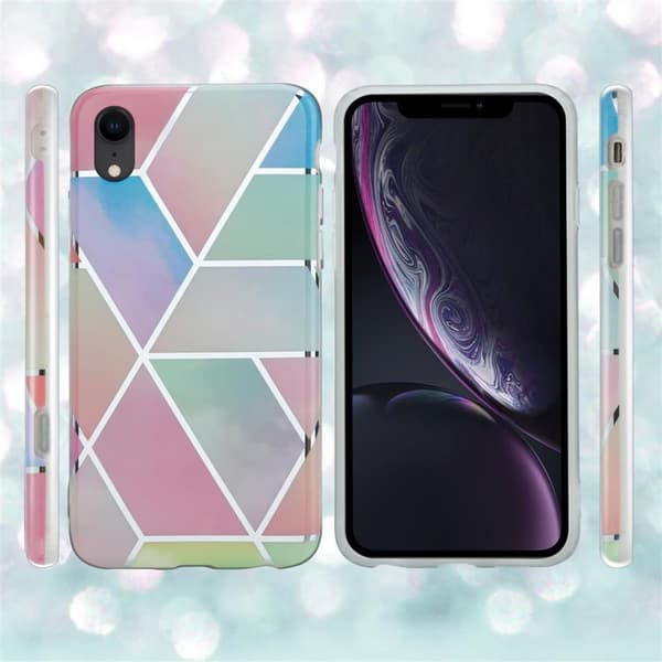 iPhone XR Suojakotelo Suojakuori valmistettu TPU silikoni kuvio mosaiikki