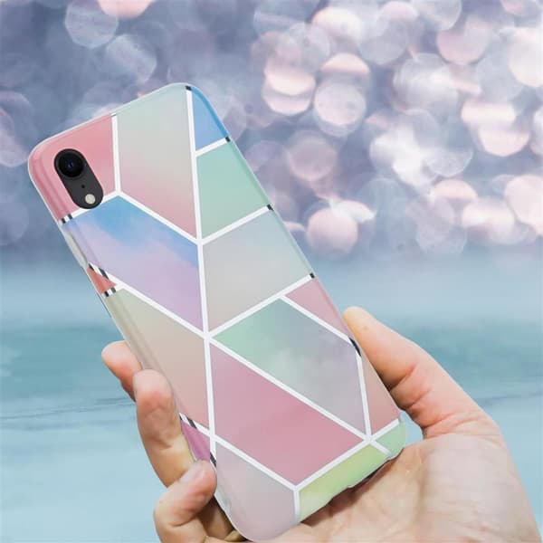 iPhone XR Suojakotelo Suojakuori valmistettu TPU silikoni kuvio mosaiikki