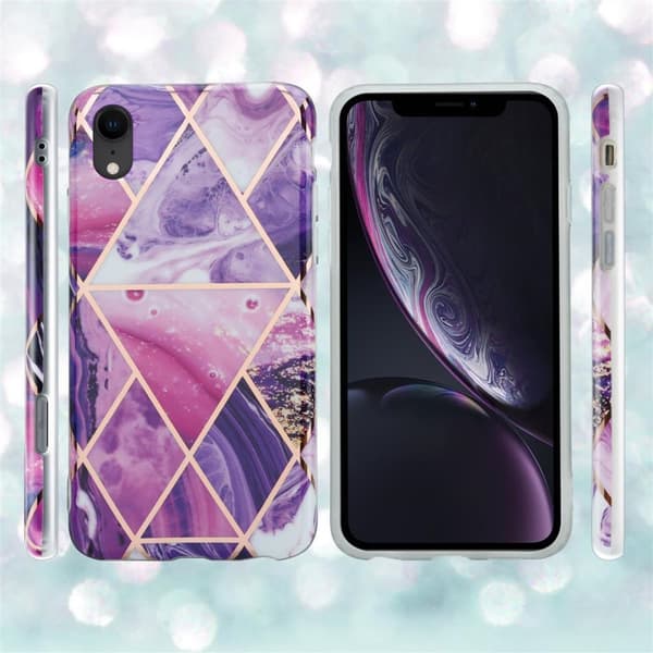 iPhone XR Suojakotelo Suojakuori valmistettu TPU silikoni kuvio mosaiikki