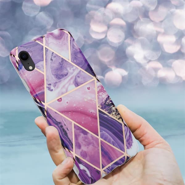 iPhone XR Suojakotelo Suojakuori valmistettu TPU silikoni kuvio mosaiikki