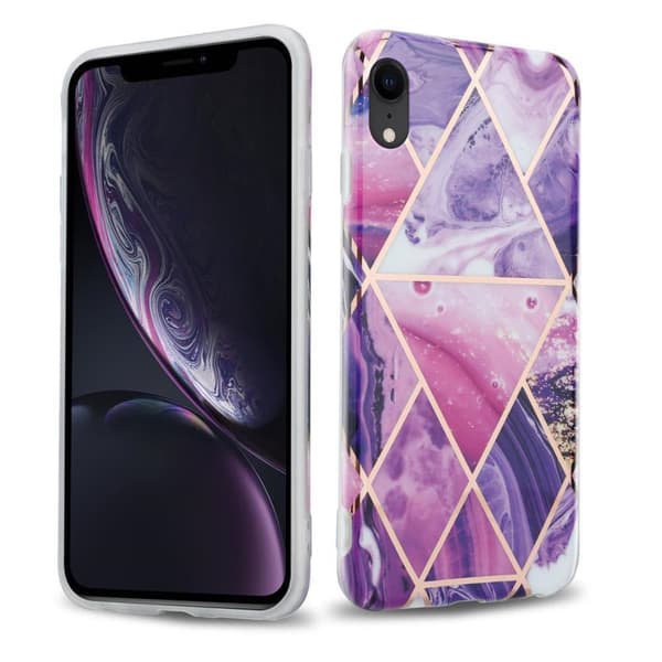 iPhone XR Suojakotelo Suojakuori valmistettu TPU silikoni kuvio mosaiikki