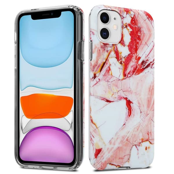 Lommebokdeksel til iPhone 11 Deksel av TPU-silikon med mosaikkmønster