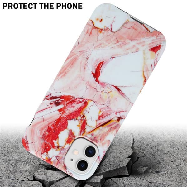 iPhone 11 Skal Fodral Mobilskydd av TPU-silikon med mosaikmönster