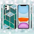 Miniatyrbilde 6 av 8: Lommebokdeksel til iPhone 11 Deksel av TPU-silikon med mosaikkmønster