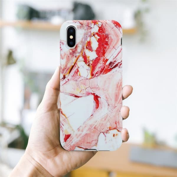 Lommebokdeksel til iPhone X / XS Deksel av TPU-silikon med mosaikkmønster