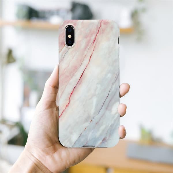 Lommebokdeksel til iPhone X / XS Deksel av TPU-silikon med mosaikkmønster