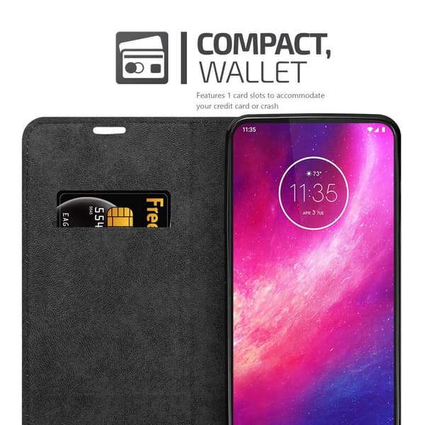 Motorola ONE HYPER Suojakotelo Suojakuori Lompakkokotelo Matkapuhelinkotelo jossa magneettisuljenta, jalusta-toiminto ja korttitasku