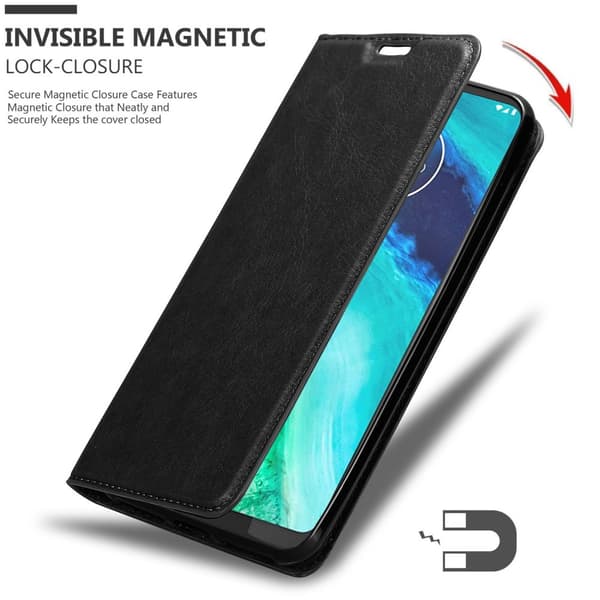 Lommebokdeksel til Motorola MOTO G8 Deksel med magnetisk lukking, stativfunksjon og kortlomme