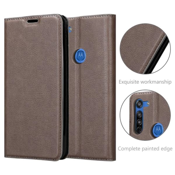 Motorola MOTO G8 Fodral Skal Plånboksfodral Case med magnetisk stängning, ståfunktion och kortficka