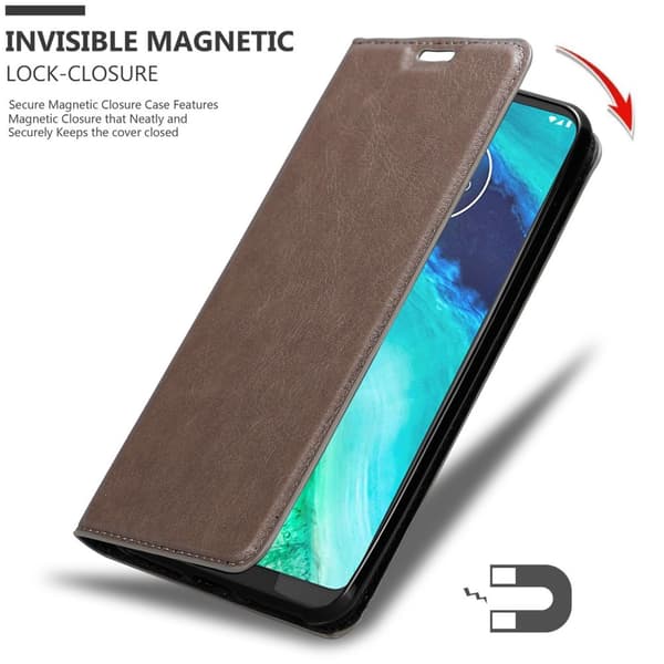 Motorola MOTO G8 Fodral Skal Plånboksfodral Case med magnetisk stängning, ståfunktion och kortficka