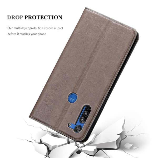 Motorola MOTO G8 Fodral Skal Plånboksfodral Case med magnetisk stängning, ståfunktion och kortficka