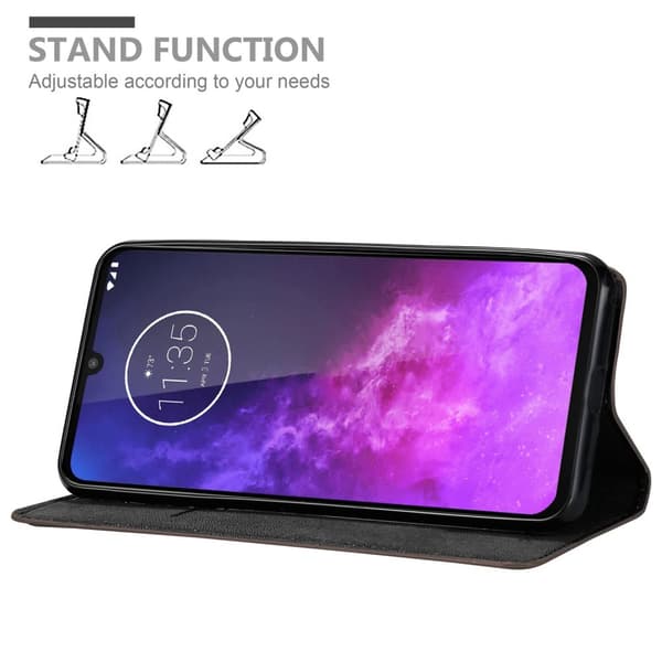 Lommebokdeksel til Motorola ONE PRO / ONE ZOOM Deksel med magnetisk lukking, stativfunksjon og kortlomme