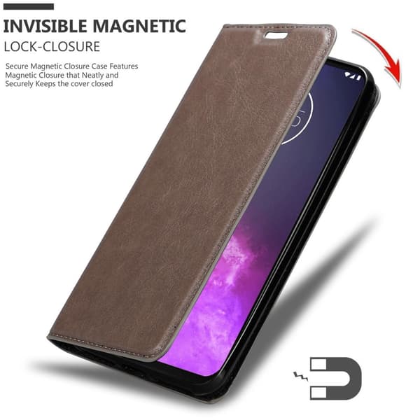 Motorola ONE PRO / ONE ZOOM Fodral Skal Plånboksfodral Case med magnetisk stängning, ståfunktion och kortficka
