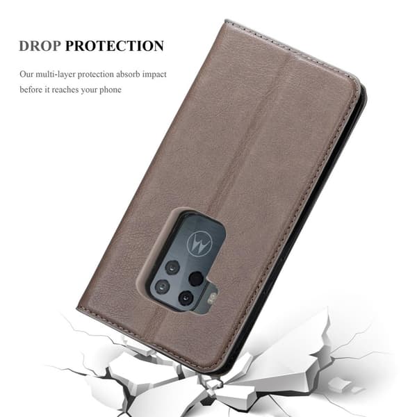 Motorola ONE PRO / ONE ZOOM Fodral Skal Plånboksfodral Case med magnetisk stängning, ståfunktion och kortficka