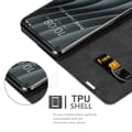 Pikkukuva 4 / 8: HTC Desire 20 PRO Suojakotelo Suojakuori Lompakkokotelo Matkapuhelinkotelo jossa magneettisuljenta, jalusta-toiminto ja korttitasku