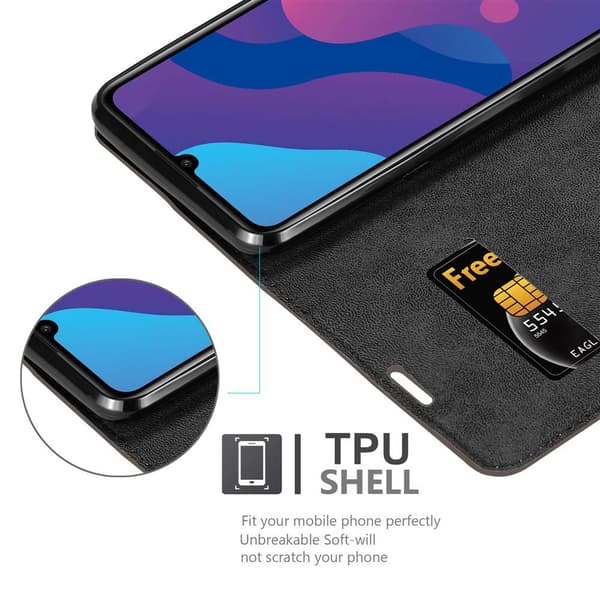 Lommebokdeksel til Honor PLAY 9A Deksel med magnetisk lukking, stativfunksjon og kortlomme