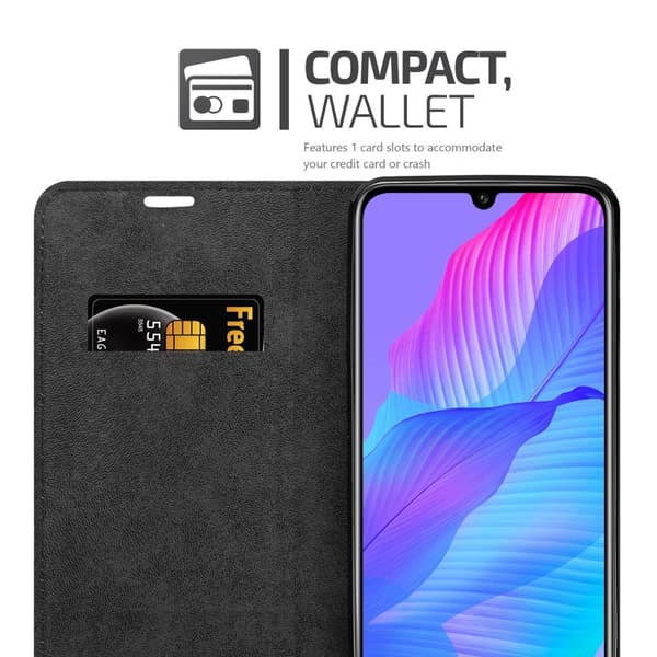 Huawei P SMART S Suojakotelo Suojakuori Lompakkokotelo Matkapuhelinkotelo jossa magneettisuljenta, jalusta-toiminto ja korttitasku