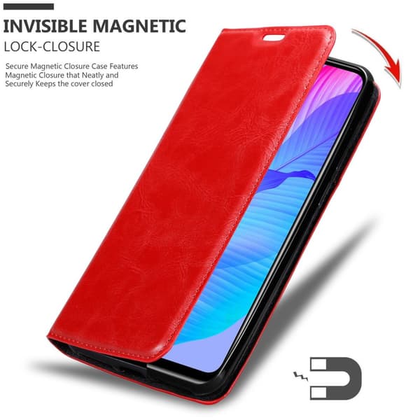 Huawei P SMART S Suojakotelo Suojakuori Lompakkokotelo Matkapuhelinkotelo jossa magneettisuljenta, jalusta-toiminto ja korttitasku