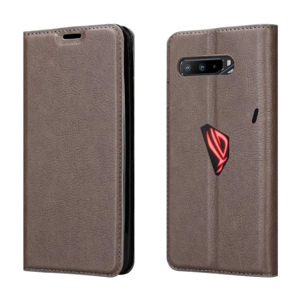 Lommebokdeksel til Asus ROG Phone 3 Deksel med magnetisk lukking, stativfunksjon og kortlomme