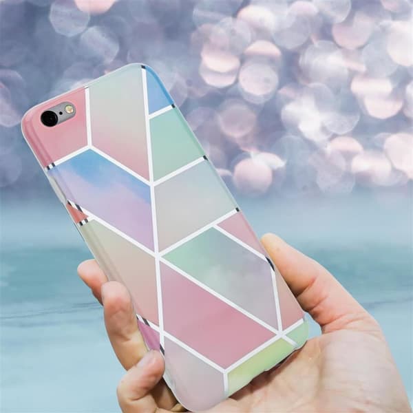 iPhone 6 PLUS / 6S PLUS Skal Fodral Mobilskydd av TPU-silikon med mosaikmönster