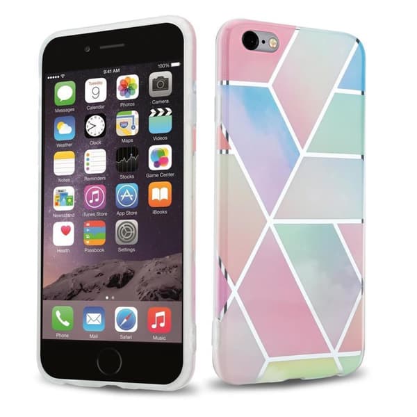 iPhone 6 PLUS / 6S PLUS Skal Fodral Mobilskydd av TPU-silikon med mosaikmönster