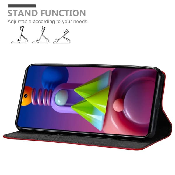 Samsung Galaxy M51 Fodral Skal Plånboksfodral Case med magnetisk stängning, ståfunktion och kortficka