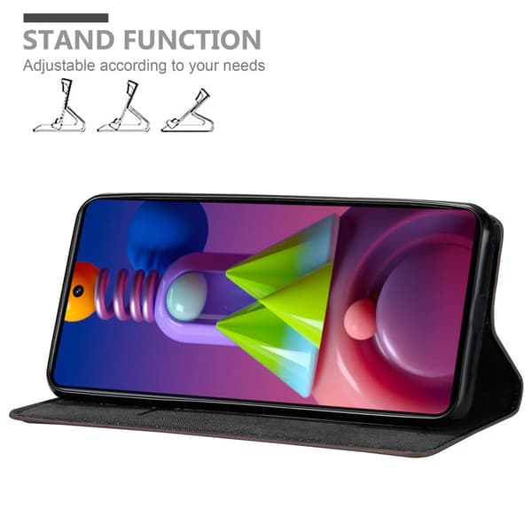 Samsung Galaxy M51 Fodral Skal Plånboksfodral Case med magnetisk stängning, ståfunktion och kortficka