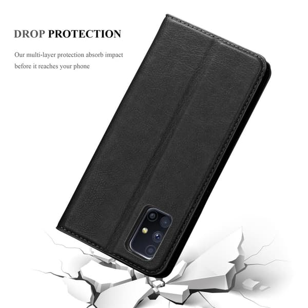 Samsung Galaxy M51 Fodral Skal Plånboksfodral Case med magnetisk stängning, ståfunktion och kortficka