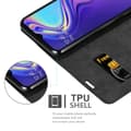 Miniatyrbild 5 av 8: Samsung Galaxy M30 / A40s Fodral Skal Plånboksfodral Case med magnetisk stängning, ståfunktion och kortficka