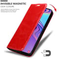 Miniatyrbild 7 av 8: Samsung Galaxy M30 / A40s Fodral Skal Plånboksfodral Case med magnetisk stängning, ståfunktion och kortficka