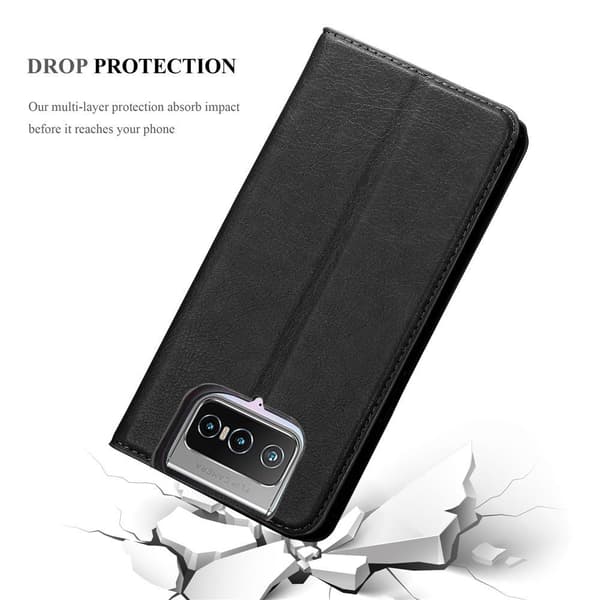 Asus ZenFone 7 Fodral Skal Plånboksfodral Case med magnetisk stängning, ståfunktion och kortficka