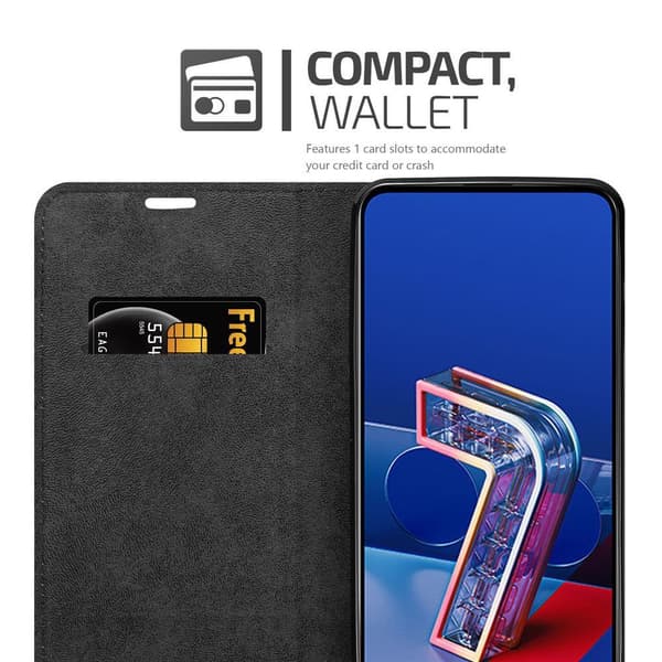 Asus ZenFone 7 Suojakotelo Suojakuori Lompakkokotelo Matkapuhelinkotelo jossa magneettisuljenta, jalusta-toiminto ja korttitasku