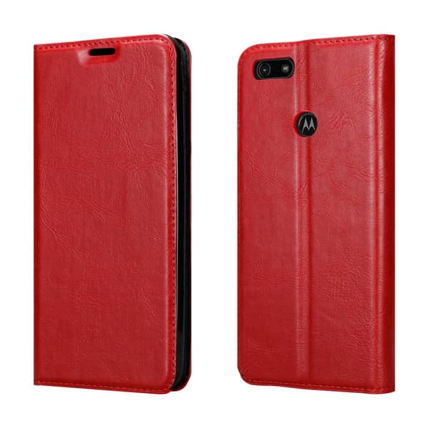 Motorola MOTO E6 PLAY Fodral Skal Plånboksfodral Case med magnetisk stängning, ståfunktion och kortficka
