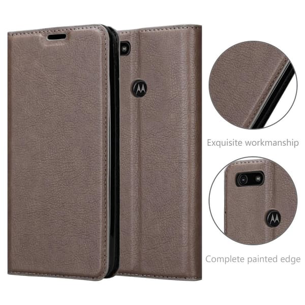 Motorola MOTO E6 PLAY Fodral Skal Plånboksfodral Case med magnetisk stängning, ståfunktion och kortficka