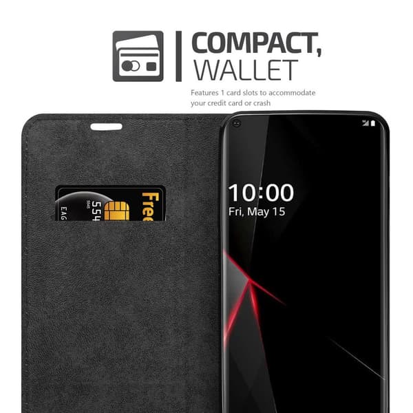 LG Velvet Fodral Skal Plånboksfodral Case med magnetisk stängning, ståfunktion och kortficka