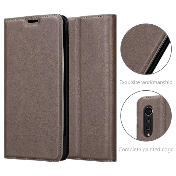 LG Velvet Fodral Skal Plånboksfodral Case med magnetisk stängning, ståfunktion och kortficka